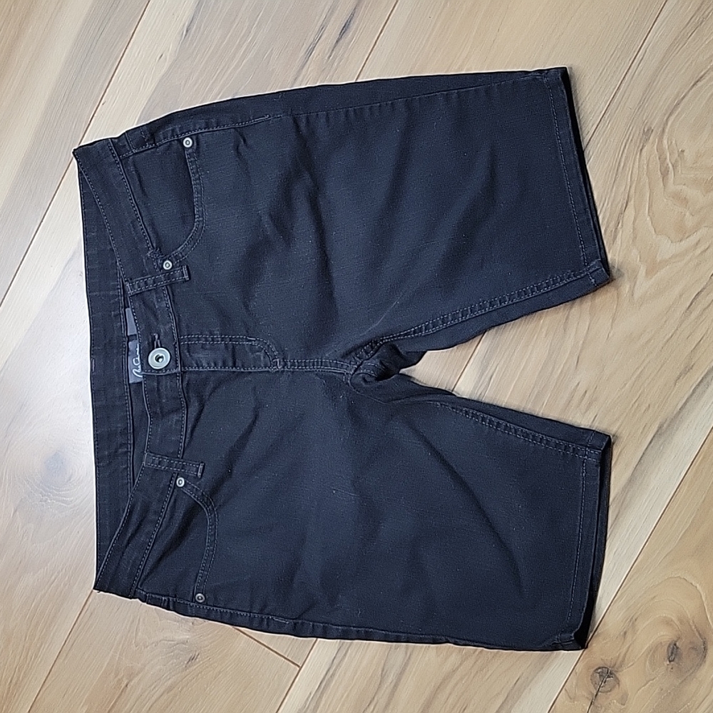 City Streets Black Stretchy Denim Shorts size 9